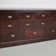 Vintage Dutch Oak Apothecary/Shop Cabinet, 1950s