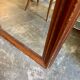 Rectangular mirror in dark wood 139 x 51 cm