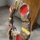 Pair of ceramic mirrors 1950 dlg Mithé