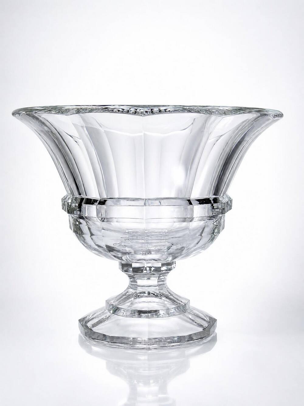 Coupe Médicis en verre cristalin, cristal de Bohême Artunion vintage