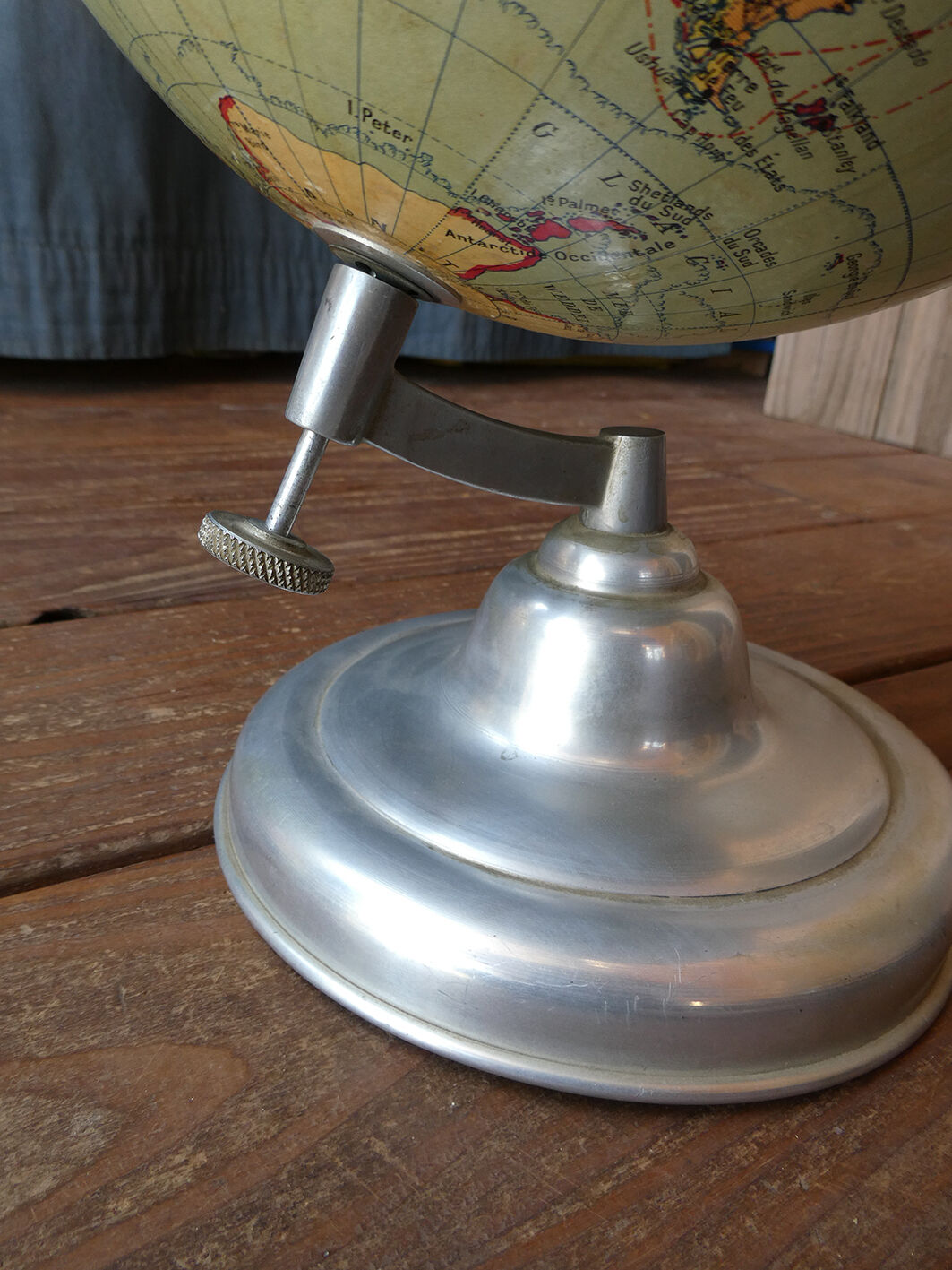 Globe terrestre Taride vintage des années 1940 - 37cm