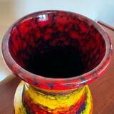Multicolored ceramic vase from the 60s