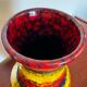 Multicolored ceramic vase from the 60s