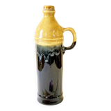 Enameled ceramic bottle with handle
