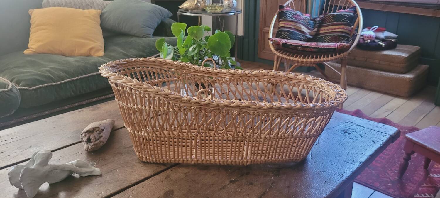 Doll bed, rattan doll