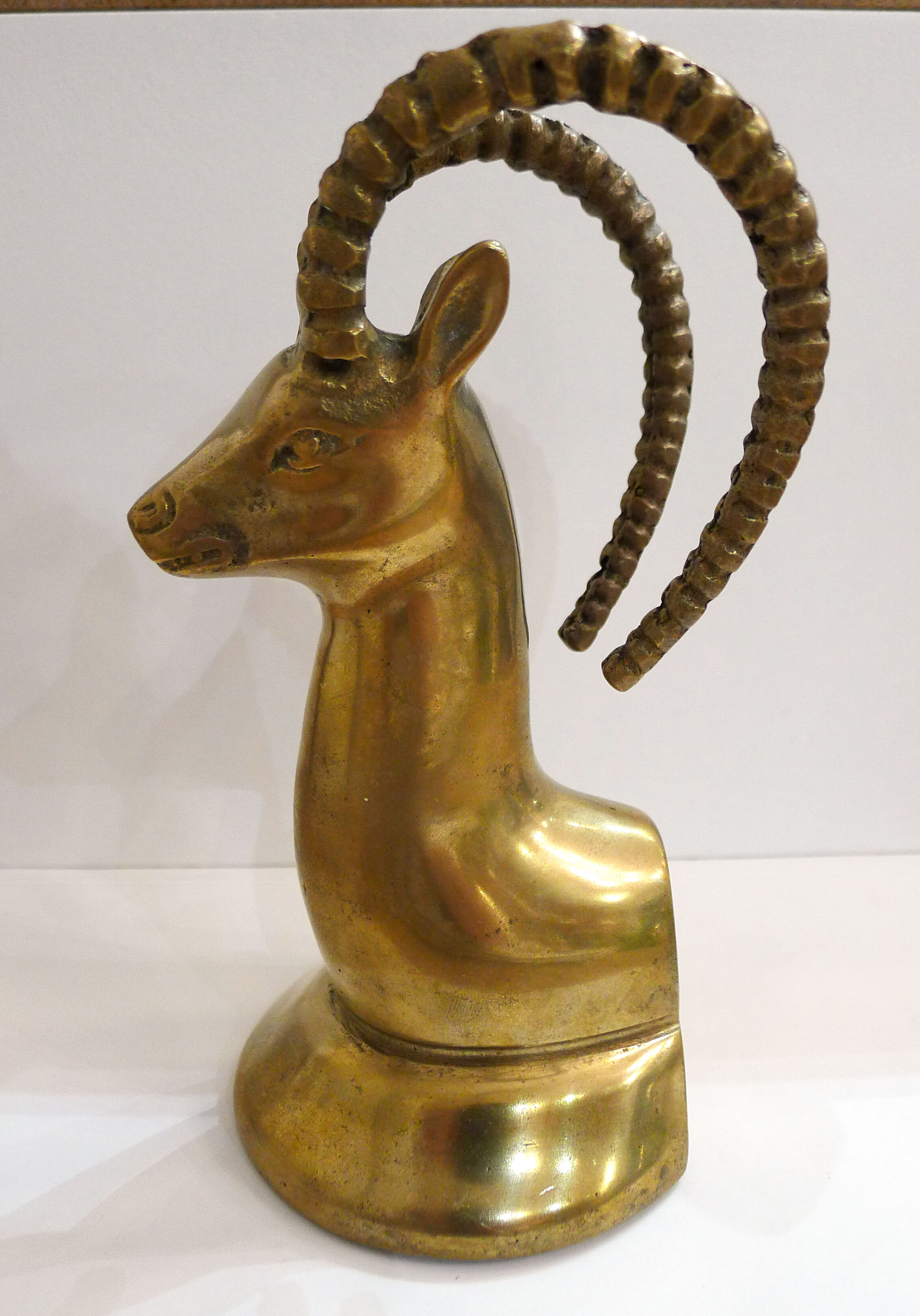 Book-ibex, solid brass, 1970'