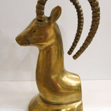 Book-ibex, solid brass, 1970'