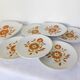 6 dessert plates & 1 pie dish from the 1970s 210194
