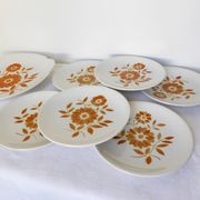 6 dessert plates & 1 pie dish from the 1970s 210194