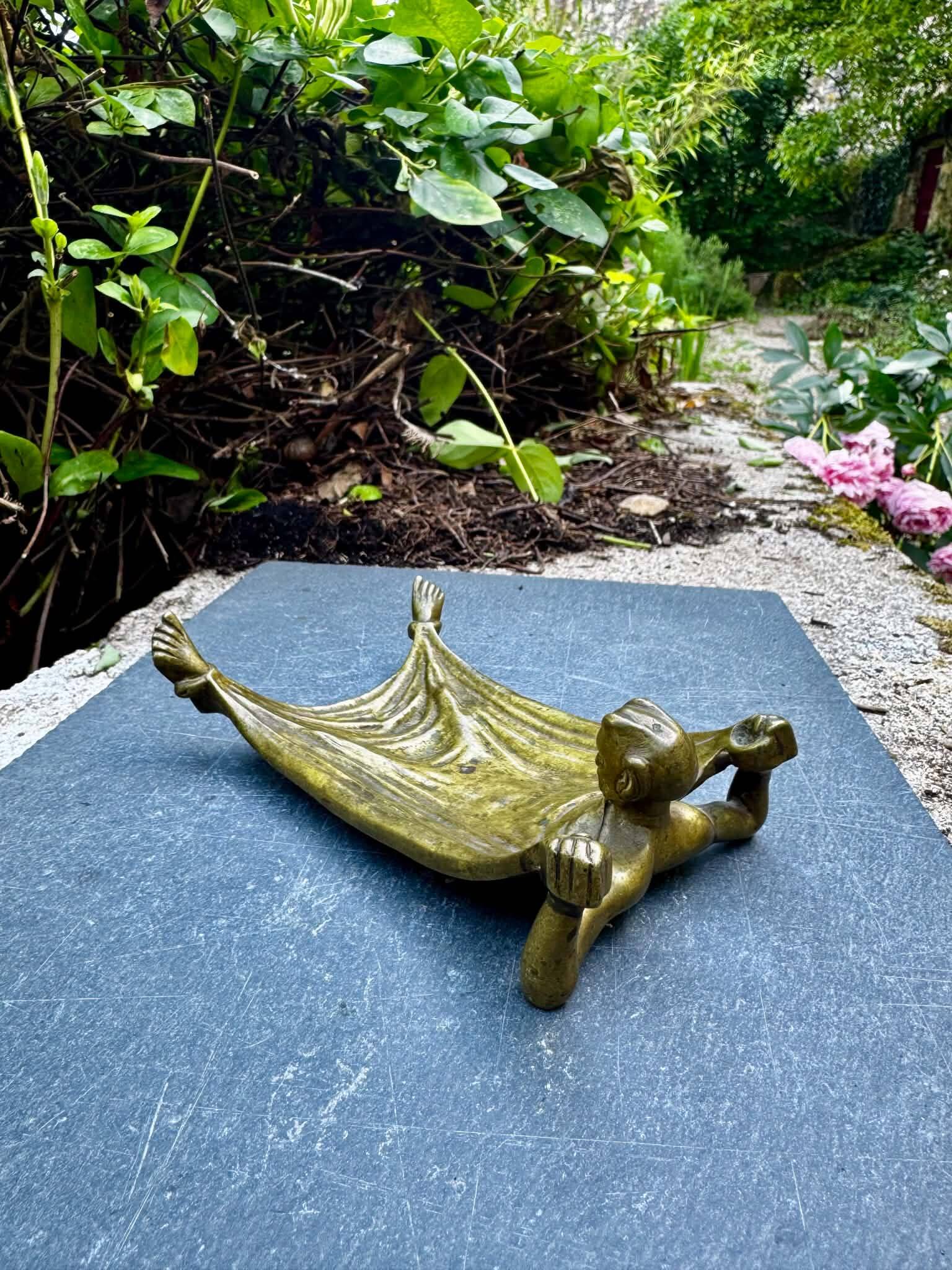 Bronze devil vide poche Art Nouveau