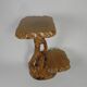 Plant table with 2 shelves, vintage wooden sculpture, USA 1950s
