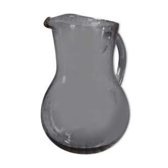 Pitcher "ventru" in biot glass