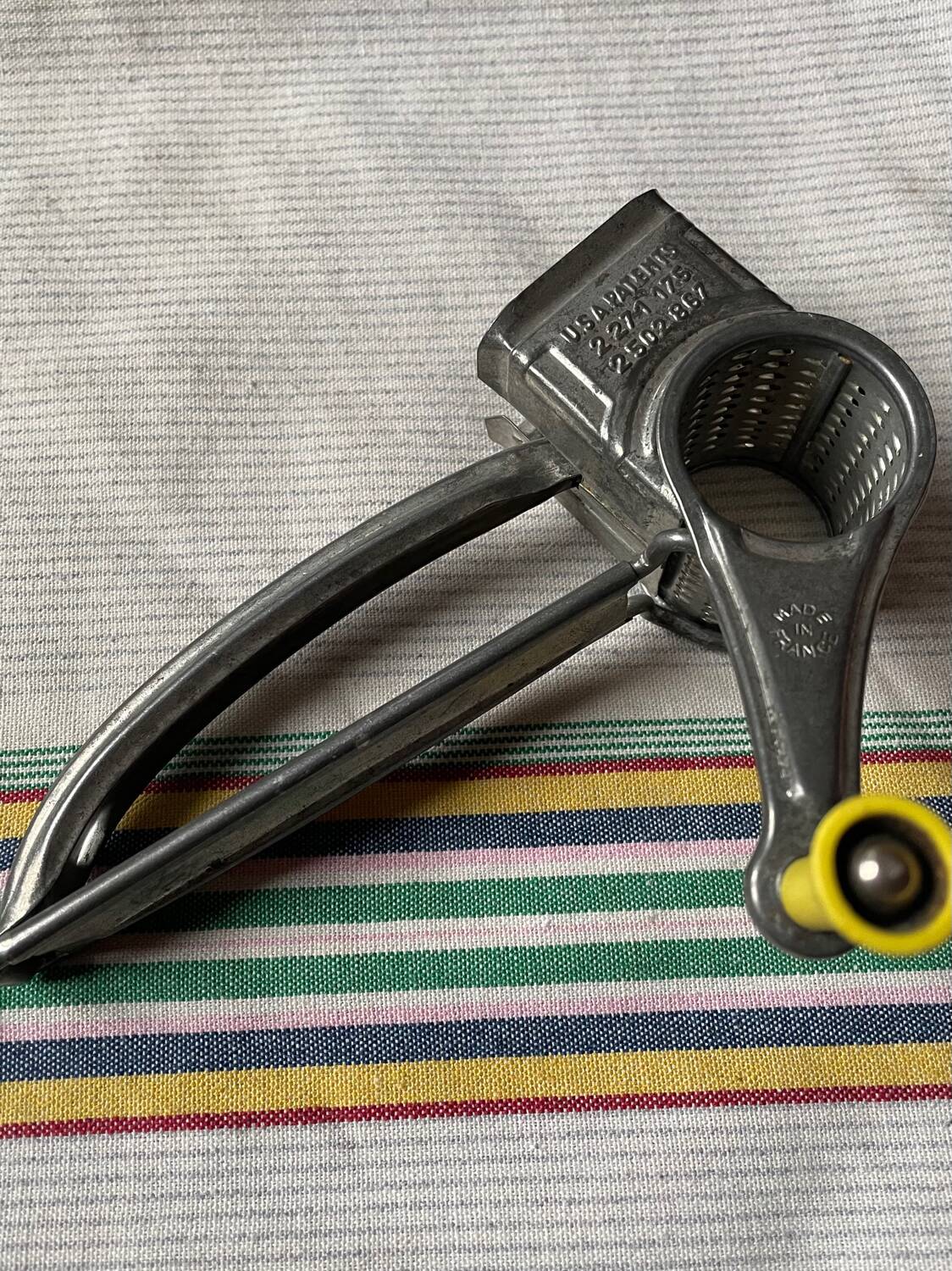 Mouli grater cheese grating mill | slices grater | vintage kitchen utensil 1960