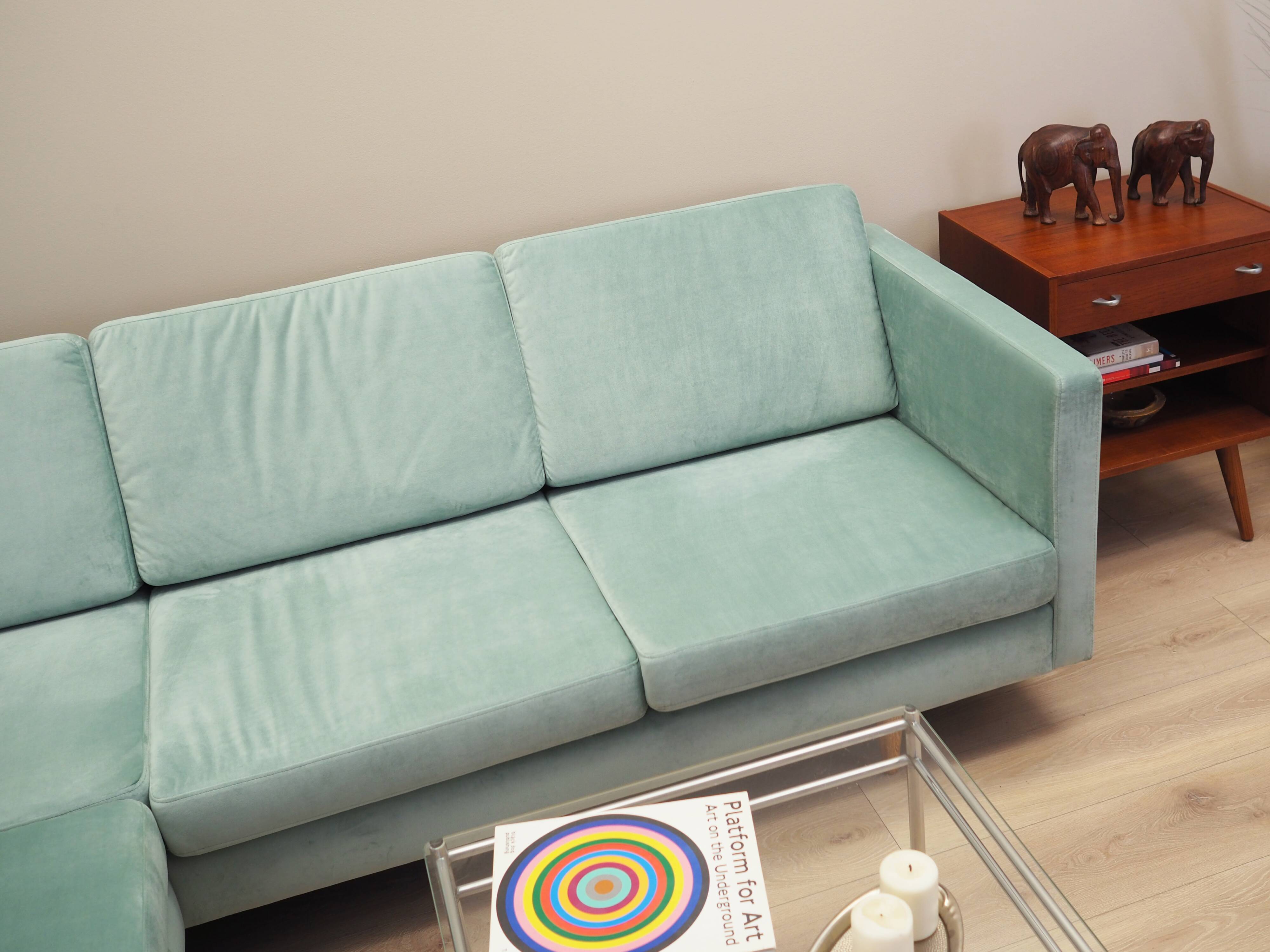 Mint corner sofa, Danish design, 1990s, production: Denmark