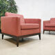 Midcentury design cubic armchairs lounge club chairs Theo Ruth Artifort set of 2