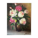 Still life - oil on wood