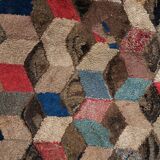 Tapis ancien fait main American Hooked 97cm x 154cm - 1C991