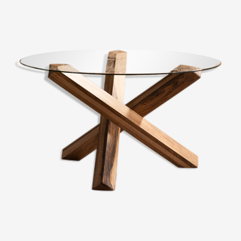 Round Table Tripod Dark Wood Selency Round Table Tripod Dark Wood Selency, Round Dark Wood Dining Table Uk