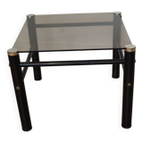 Smoked glass side table