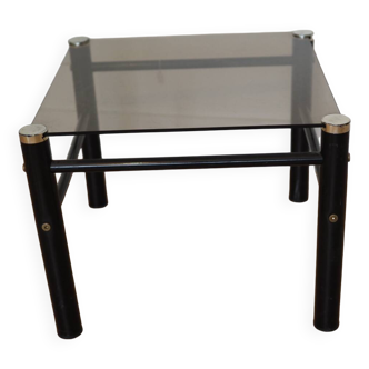 Table d’appoint en verre fumé