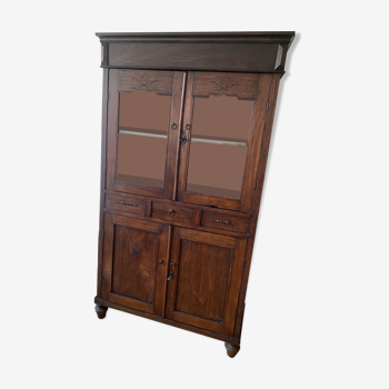 Armoire en bois exotique, début 20e