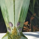 Art Nouveau ceramic dabbling vase