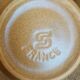 Set 6 coffee cups in sarreguemines sandstone france vintage