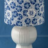 Royal Delft blue and white ceramic table lamp, handmade in the Netherlands, made to order.