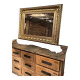 Large vintage gold mirror