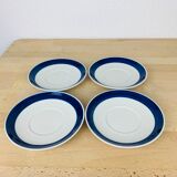 4 assiettes dessert thé céramique Koka par Rörstrand Suède, scandinave