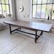 Solid oak table 1900 drapery style XL 280cm with extensions