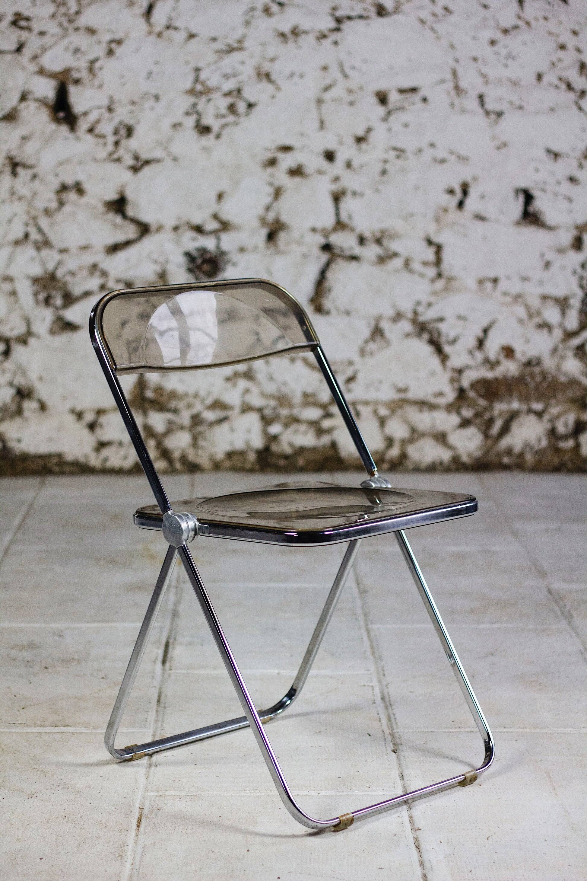 4 Plia chairs by Giancarlo Piretti for Castelli, 1970