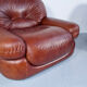Pair of leather armchairs Sapporo 1970s, Mobil Girgi publisher