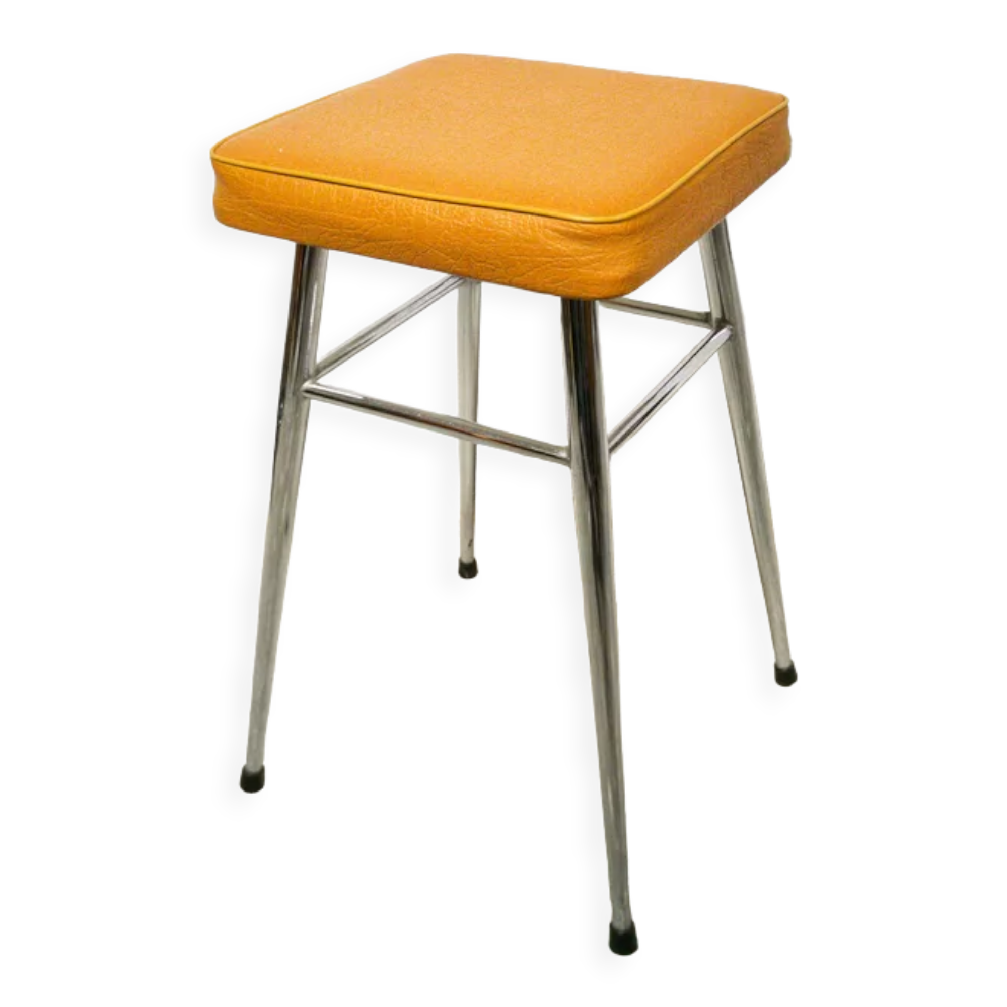 Vintage stool sitting skaï