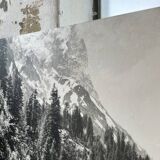 Ancienne photographie montagne noir et blanc XXL