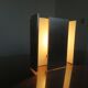 Series of 3 aluminum wall lamps, modernist, minimalist 70s