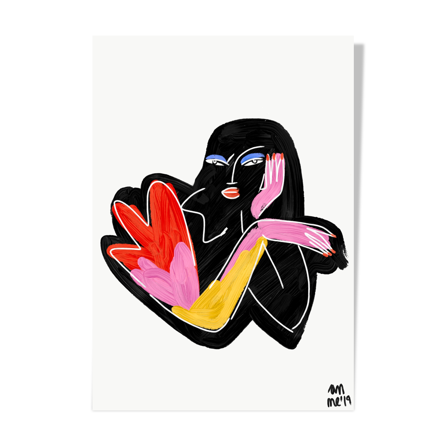 Black Woman - 29 x 42 cm