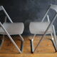 Lot of 2 Honeycomb crystal folding chairs by Alberto Meda
