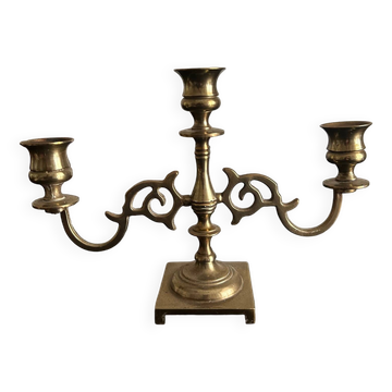Chandelier en laiton néo-classique, années 1950