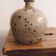 Antique spherical lamp base in pyrite stone