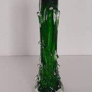 Tubular vase attributed to Josef Hospodka for Chribska glassworks