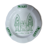 Cendrier publicitaire Loto années 80