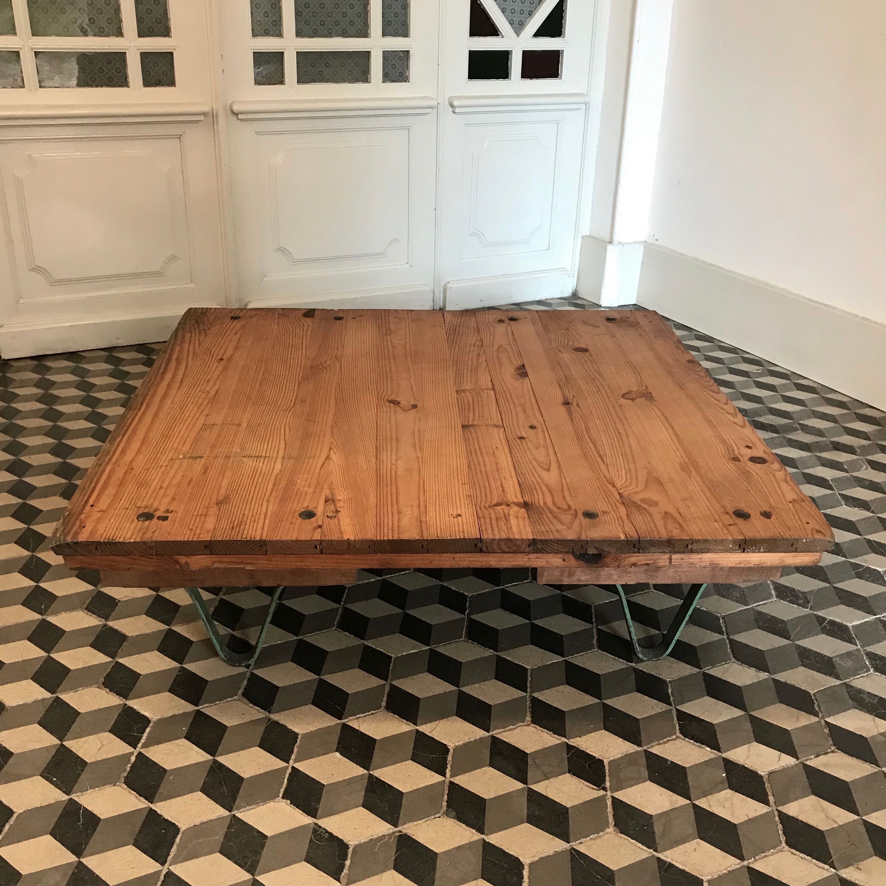 Industrial coffee table