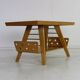 Dutch design birchwood coffee table by Wilhelm Lutjens for Den Boer Gouda