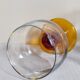 Six amber stemmed glasses from the 70s