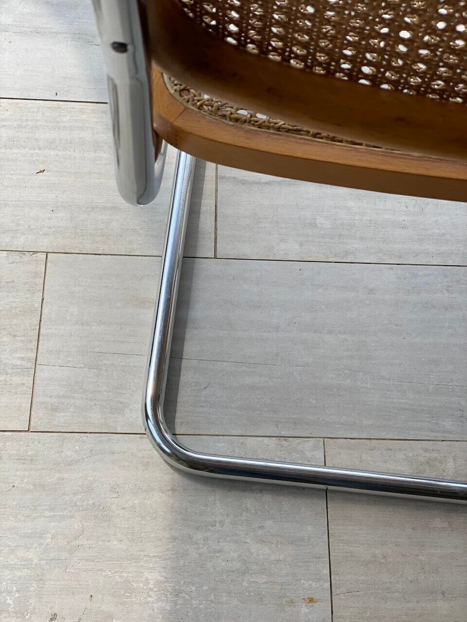 Lot of 4 chairs Cesca B32 beiges, Marcel Breuer