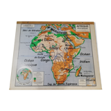 Vidal-Lablache educational wall map of the 1950s