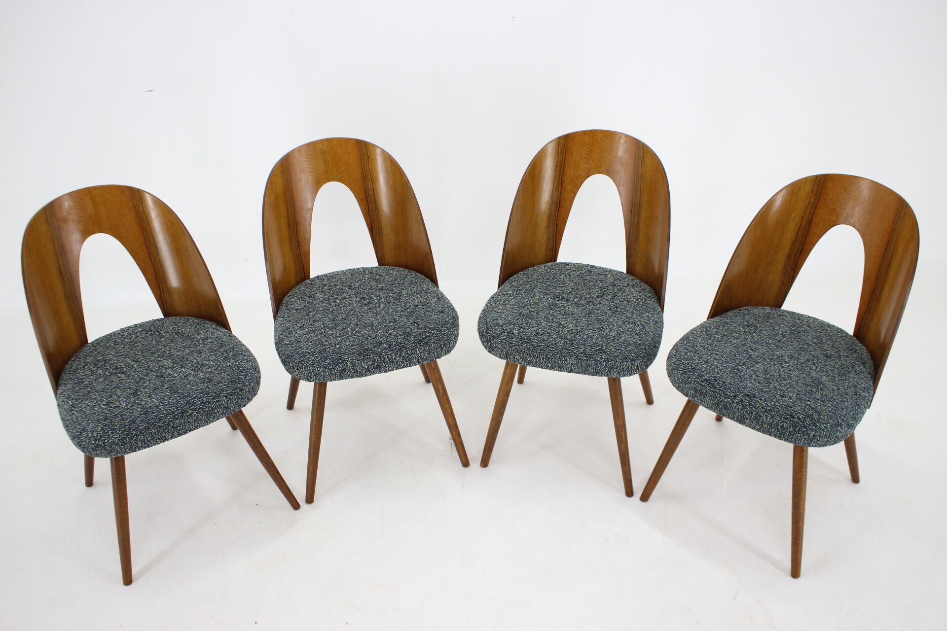 Lot de 4 chaises d'Antonin Suman des années 1960, Tchécoslovaquie
