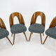 Lot de 4 chaises d'Antonin Suman des années 1960, Tchécoslovaquie