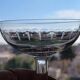 6 old champagne glasses 1930 in blown and cut glass